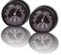 Thermometer mini Hygrometer analog Luftfeuchtigkeit Raumklima außen innen  heiß