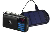 POWERplus Crow Solar USB aufladbares FM Scan Radio mit USB/SD MP3 Funktion Taschenlamp und Zeitfunktion