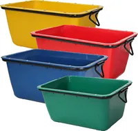 Mörtelmulde, 200 l, rot, Mörtelkübel Mörtelwanne kranbar