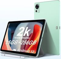 DOOGEE T20 Tablet, 10.4 Zoll 2K Tablet PC, 15GB +256GB(1TB Erweiterbar) Android 12 Tablet 8300mAh Dual SIM 4G LTE/5G WiFi Tablet, Widevine L1, OTG/GPS, Grün