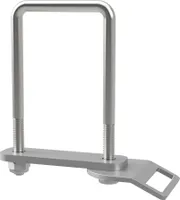U-Bügelschraube M10 mit Klemmplatte, Zurröse und Stopmuttern Trailer verzinkt SUPROD, M10, LW=71, LH=140 mm