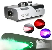 Mlhový stroj Stage Fog Effect 9X3W RGB LED dálkové ovládání Kouřový stroj 1500W Fog Machine