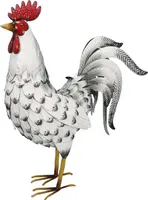 Hahn Dekorarif aus Metall 53 cm