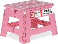 relaxdays skladacia stolička skladacia M Ružová