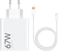 Original Xiaomi 67W TURBOCHARGE Ladegerät MDY-12-EH Schnellladegerät Adapter Netzteil + 6A USB C Ladekabel