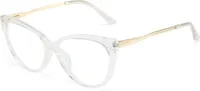 PACIEA Brille Cat Eye Blaulichtfilter Damen Anti-Müdigkeit Computer Gaming Schutz Transparent