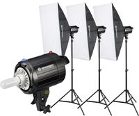 Bresser BRM-310AM Studioblitzset 3x 300W