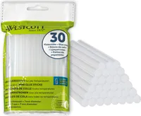 Heißklebesticks 7mm 30 Stück, Transparente Klebestifte für Heißklebepistole