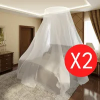 vidaXL Moskytiéra 2 ks. Okrúhla 56x325x230 cm