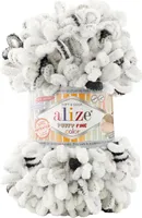 100g Strickgarn ALIZE Puffy Fine Color, Fingerstrick-Wolle