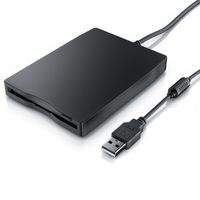 CSL Diskettenlaufwerk Externes USB Diskettenlaufwerk FDD 1,44MB (3,5") geeignet für PC & MAC