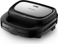 Philips Waffel- und Sandwichmaker 5000-Serie, 750 W, Schwarz (HD2350/80)
