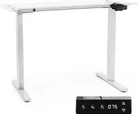 Duronic TM12 WE Elektrisch Höhenverstellbares Tischgestell | Höhenverstellbar 71  116 cm | Ergonomischer Schreibtisch | 4 Speichertasten | 2 Fach Teleskop | 1 Motor Weiß
