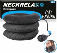 NECKRELAX Nackenkissen aufblasbar Nackenhörnchen Nackenrolle Nackenstrecker