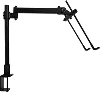 QUVIO Laptop- oder Monitorhalterung - Arm - Monitorhalterung - Monitorständer - Monitorarm - Monitorhalterung Schreibtisch - Laptophalterung - Laptopständer - Stahl - 38 x 27 x 51 cm
