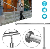 LZQ 100cm Geländer Eingangsgeländer Treppengeländer Edelstahl Handlauf für Wandhandlauf Treppen Treppenhaus, Außen & Innen