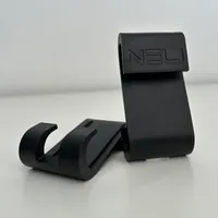 NELI 2er-Set Haken für Glaswand, Duschwand, Glastür, Duschkabine (Duschhaken, Türhaken, Reisehaken), Farbe: schwarz