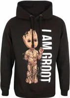 I Am Groot - Hoodie zum Überziehen für Herren/Damen Uni HE1776 (XXL) (Schwarz)