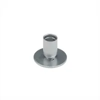 1x Kerzenhalter Kerzenständer Silbern Tafelkerzen Stabkerzen Hochzeit Deko 2864