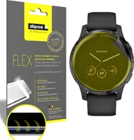 3x folia ochronna do Garmin Vivoactive 4 (44 mm), 100% pokrycia ekranu, Dipos Flex