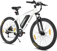 Hiland 26 Zoll Herren Damen Elektrofahrrad, 7 Gang Elektro-Mountainbike, 250W Scheibenbremse Elektrofahrrad für Erwachsene,  mit 36V 7.8Ah, Weiß