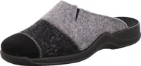 Rohde 2302-83 Vaasa-D Schuhe Damen Hausschuhe Pantoffeln Filz Weite G , Größe:40 EU, Farbe:Grau