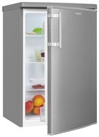 Exquisit Vollraumkühlschrank KS16-V-H-040E inoxlook | Standgerät | 127 l Volumen | Inoxlook
