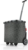 reisenthel carrycruiser, Einkaufsroller, Einkaufswagen, Trolley, Einkaufstrolley, Polyestergewebe, Frame Signature Black, 40 L, OE7054
