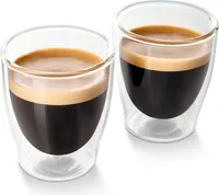 Tchibo 2er Espresso Gläser, Doppelwandig, Modernes Design, heiß und kalt