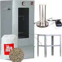 ITA Räucherofen 7002 - Premium Räucherschrank aus Edelstahl - 3 Etagen 81 cm - Sichtfenster - Qualität  EU - Smoker - Direkt vom Hersteller