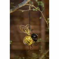Abeille Solarlampe – GALIX – 4 weiße LEDs – 8 Stunden Leuchtdauer – Metall und Glas