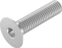 SECCARO Senkschraube M8 x 35 mm, Edelstahl V2A VA A2, DIN 7991 / ISO 10642, Innensechskant, 20 Stück
