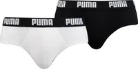 PUMA Herren Slips - Basic Brief, Everyday, 2er Pack Weiß M