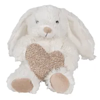 Clayre & Eef Hug Rabbit 11x14x14 cm beżowy pluszowy