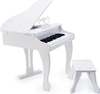 Hape Deluxe Toy Piano White E0338