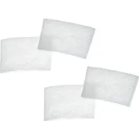 vhbw Set 4x Schutzvlies kompatibel mit Dirt Devil Centrino Cleancontrol M2009-3, M2009-0, M2009, M2009-2, M2009-1 Staubsauger - Schutzfilter Weiß