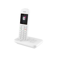 Telekom Sinus A12, Analoges/DECT-Telefon, Kabelloses Mobilteil, Freisprecheinrichtung, 100 Eintragungen, Weiß