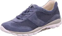Gabor ROLLINGSOFT buty damskie - wygodne sznurowane buty sportowe niebieskie rekreacyjne NOWOŚĆ