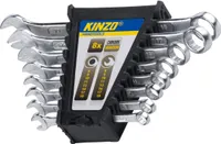 Kinzo Ringmaulschlüssel Set 8-tlg. Schraubenschlüssel Maulschlüssel Werkstatt