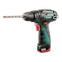 Metabo PowerMaxx SB Basic (600385500) Akku-Schlagbohrmaschine2x10.8V/2Ah Li-Ion; Ladegerät LC 40; Kunststoffkoffer