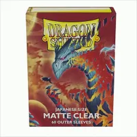 Dragon Shield Japanische Matte Clear Outer Sleeves (60 Outer Sleeves)