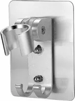 Duschkopfhalterung, verstellbarer Duschhaken, Wandhalterung, selbstklebende Duschhalterung (silber)...