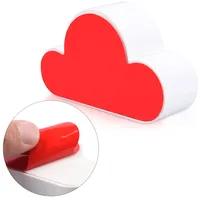 kwmobile Magnet Schlüsselhalter Organizer Wolke - Magnetischer Halter für Schlüssel in Weiß - einfache Installation ohne Bohren - Key Hook Magnettafel