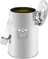 28L Edelstahl Milchkanne Milchkrug luftdicht  mit Spannverschluss und Gummidichtung Auslaufsicherer Deckel Transportkanne für die Lagerung von Wasser, Milch, Wein, Öl