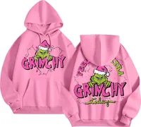 ASKSA Damen Herren Weihnachtspullover Lustig Weihnachtspulli 3D Druck Sweatshirt Weihnachten Pullover Rundhals Langarm Xmas Pulli,Rosa,M