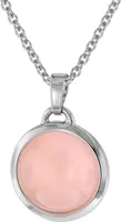 trendor 75024 Chalcedon Rosa Anhänger mit Halskette Silber 925