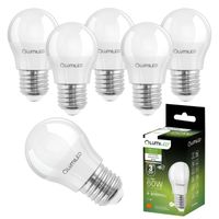 LUMILED Żarówki LED E27 P45 8W zastępuje (60W żarówka) 6 sztuk zestaw 806lm 4000K neutralna biel 180 stopni kąt świecenia 230V żarówka żarówka żarówka żarówka kształt kuli kula energooszczędna lampa