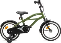 Nogan Rumble Kinderfahrrad – 14 Zoll – Armeegrün - komplett mit Stutzräder