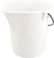 Vědro bílé s výlevkou,25L - bez víka,
