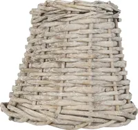 Clayre & Eef Lampenschirm Ø 14x12 cm Braun Rattan Rund